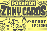 Pokemon Zany Cards (Germany) Title Screen